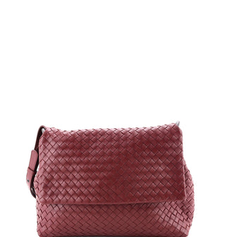 Bottega Veneta Adjustable Flap Shoulder Bag Intrecciato Nappa Medium