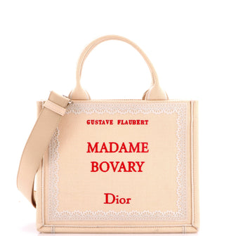 Christian Dior Book Tote with Strap Book Cover Canvas Small