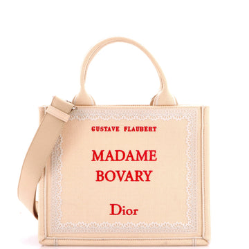 Christian Dior Book Tote with Strap Book Cover Canvas Small