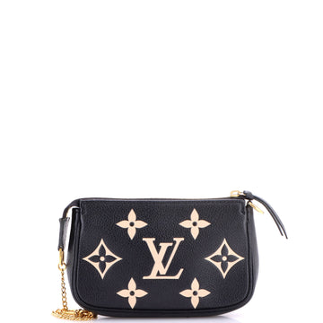 Louis Vuitton Pochette Accessoires Bicolor Monogram Empreinte Giant Mini