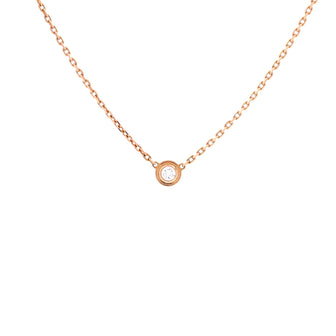 Cartier Cartier D'Amour Pendant Necklace 18K Rose Gold with Diamond XS