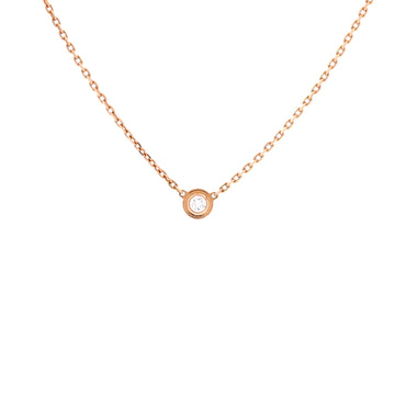 Cartier Cartier D'Amour Pendant Necklace 18K Rose Gold with Diamond XS