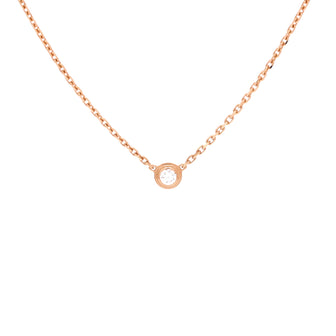 Cartier Cartier D'Amour Pendant Necklace 18K Rose Gold with Diamond XS