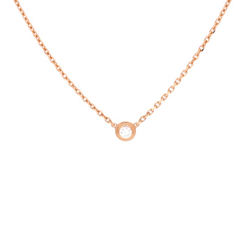 Cartier Cartier D'Amour Pendant Necklace 18K Rose Gold with Diamond XS