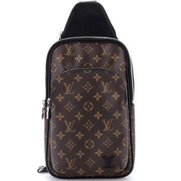 Louis Vuitton Avenue Sling Bag NM Macassar Monogram Canvas