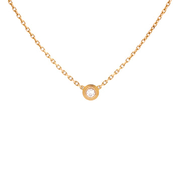 Cartier Cartier D'Amour Pendant Necklace 18K Rose Gold with Diamond XS