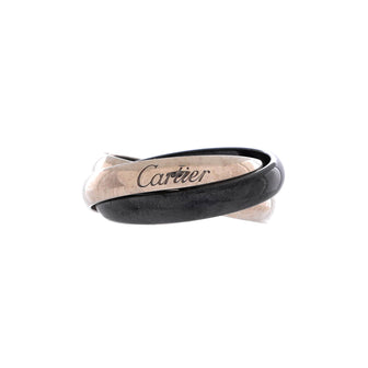 Cartier Trinity Ring 18K White Gold and Ceramic