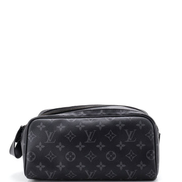 Louis Vuitton Dopp Kit Toiletry Pouch Monogram Eclipse Canvas