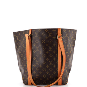 Louis Vuitton Shopping Sac Handbag Monogram Canvas MM