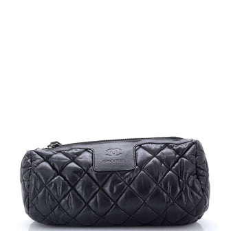 Chanel Coco Cocoon Cosmetic Pouch Quilted Nylon