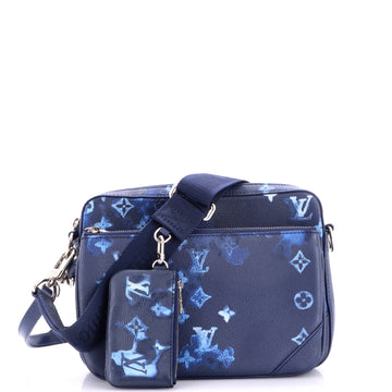 Louis Vuitton Trio Messenger Bag Limited Edition Monogram Ink Watercolor Leather