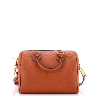 Louis Vuitton Speedy Bandouliere Bag Monogram Empreinte Giant 25