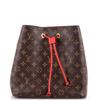 Louis Vuitton NeoNoe Handbag Monogram Canvas with Leather MM