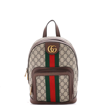 Gucci Ophidia Backpack GG Coated Canvas and Leather Small
