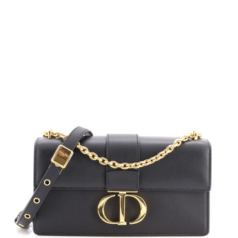 Christian Dior 30 Montaigne Chain Flap Bag Leather East West