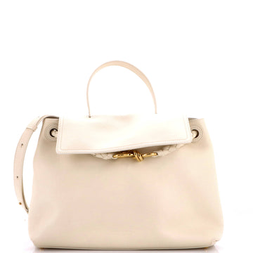 Bottega Veneta Ciao Ciao Top Handle Bag Leather with Intrecciato Detail Medium