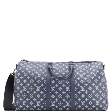 Louis Vuitton Keepall Bandouliere Bag Monogram Shadow Leather 50