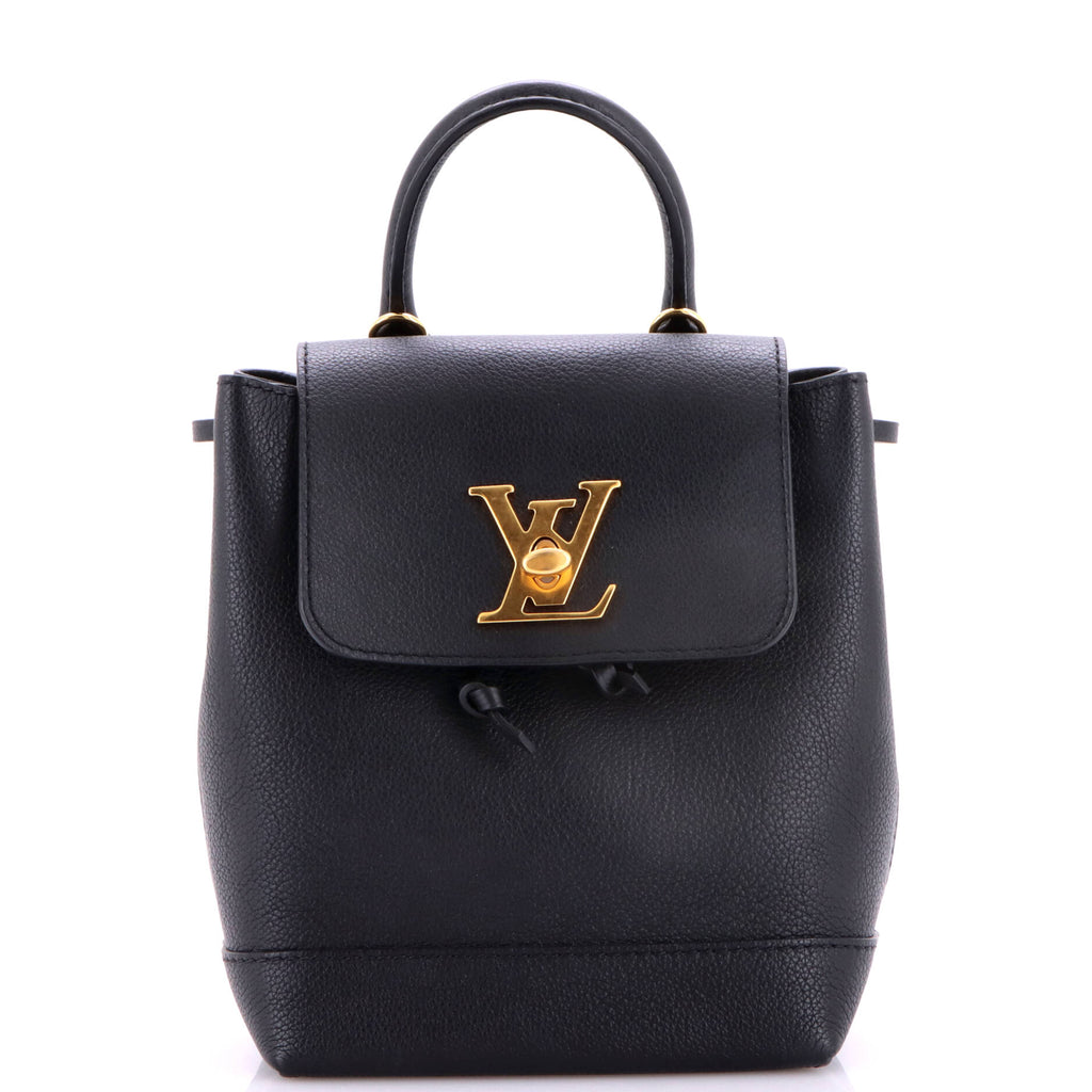 Louis Vuitton Lockme Backpack Leather Mini Black 4424141