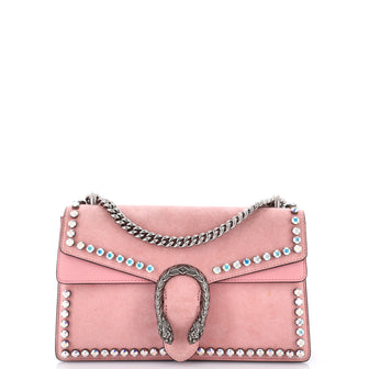 Gucci Dionysus Bag Crystal Embellished Suede Small