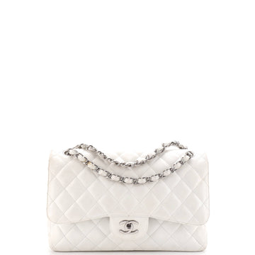 Chanel Classic Double Flap Bag Quilted Caviar Jumbo
