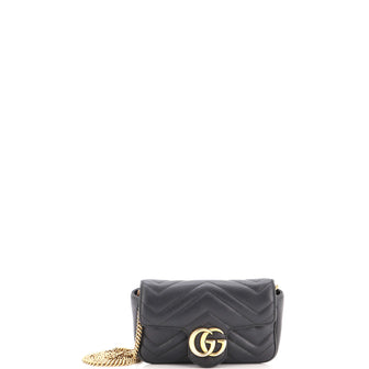 Gucci GG Marmont Flap Bag Matelasse Leather Super Mini