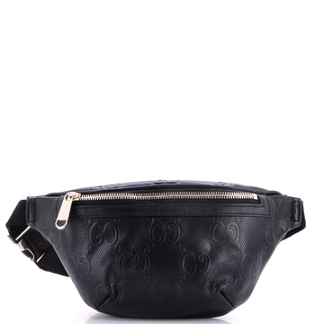 Gucci Belt Bag GG Embossed Perforated Leather Small