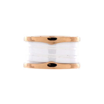 Bvlgari B.Zero1 Four Band Ring 18K Rose Gold and Ceramic