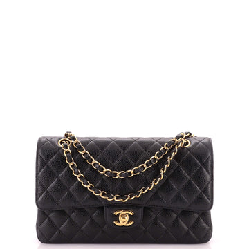Chanel Classic Double Flap Bag Quilted Caviar Medium