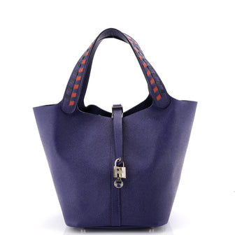 Hermes Picotin Lock Bag Tressage Epsom MM