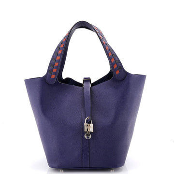 Hermes Picotin Lock Bag Tressage Epsom MM
