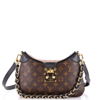 Louis Vuitton LV Twinny Handbag Monogram Canvas and Reverse Monogram Canvas with Leather