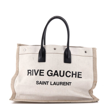 Saint Laurent Rive Gauche Shopper Tote Canvas Large
