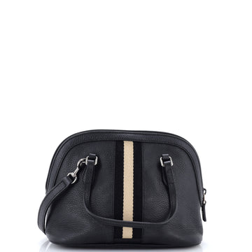 Gucci Web Convertible Dome Satchel Leather Mini
