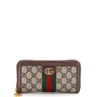 Gucci Ophidia Zip Around Wallet GG Coated Canvas
