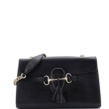 Gucci Emily Chain Flap Bag Leather Medium