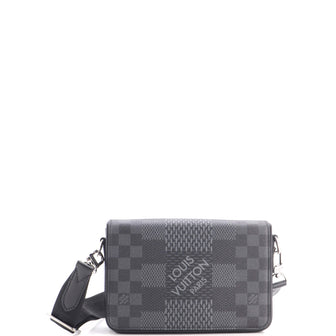 Louis Vuitton Studio Messenger Bag Limited Edition Damier Graphite 3D