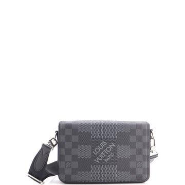 Louis Vuitton Studio Messenger Bag Limited Edition Damier Graphite 3D