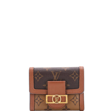 Louis Vuitton Dauphine Wallet Reverse Monogram Canvas Compact