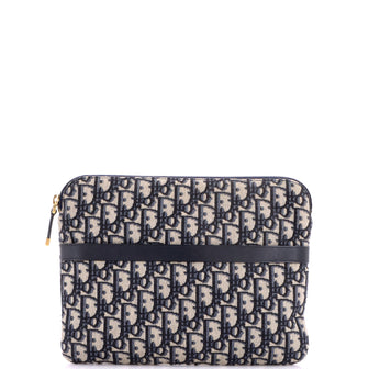 Christian Dior Travel Kit Zip Pouch Oblique Canvas