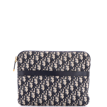 Christian Dior Travel Kit Zip Pouch Oblique Canvas