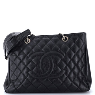 Chanel Grand Shopping Tote Quilted Caviar
