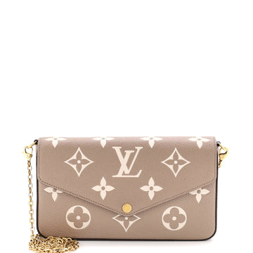 Louis Vuitton Felicie Pochette Bicolor Monogram Empreinte Giant