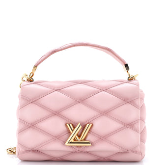 Louis Vuitton GO-14 Top Handle NM Handbag Malletage Leather MM