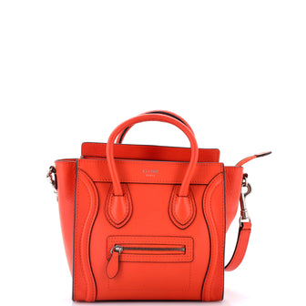 Celine Luggage Bag Grainy Leather Nano