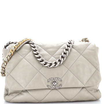 Chanel 19 Flap Bag Quilted Leather Maxi