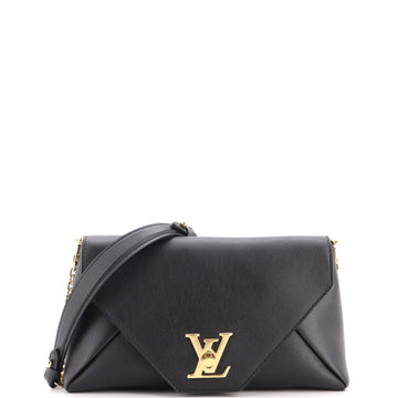 Louis Vuitton Love Note Chain Clutch Leather