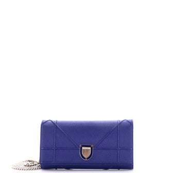 Christian Dior Diorama Croisiere Chain Wallet Grained Calfskin