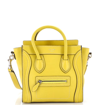 Celine Luggage Bag Grainy Leather Nano