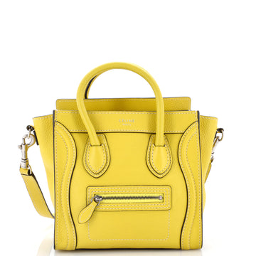 Celine Luggage Bag Grainy Leather Nano