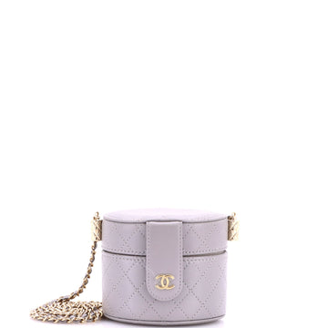 Chanel CC Allure Vanity Case with Chain Quilted Lambskin Mini